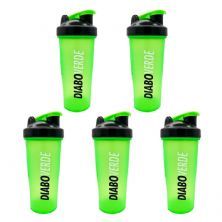 Kit 5X Coqueteleira com Blender Diabo Verde - 600ml Verde - FTW