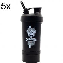 Kit 5X Coqueteleira Darkness - 450ml 3 Doses - IntegralMedica