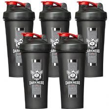 Kit 5X Coqueteleira Darkness - 600ml - Integralm�dica