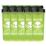 Kit 5X Coqueteleira Diabo Verde Mans�o Maromba - 600ml Verde - FTW