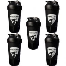 Kit 5X Coqueteleira Duas Doses - 500ml Preta - Under Labz