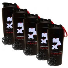 Kit 5X Coqueteleira Imp - 700ml Preta - Max Titanium
