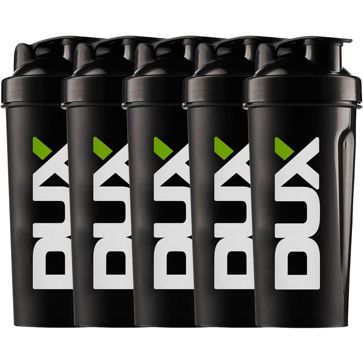 Kit 5X Coqueteleira Preta 600ml - Dux Nutrition