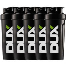 Kit 5X Coqueteleira Preta 600ml - Dux Nutrition