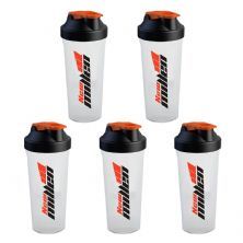 Kit 5X Coqueteleira Simples - 600ml Transparente - New Millen