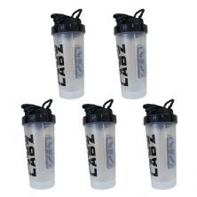 Kit 5X Coqueteleira Slim - 600ml Transparente - Under Labz