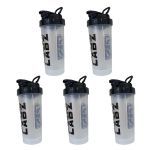 Kit 5X Coqueteleira Slim - 600ml Transparente - Under Labz