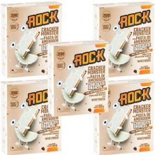 Kit 5X Cracker Monster Com Pasta De Amendoim - 55g Chocolate Branco - Rock Peanut