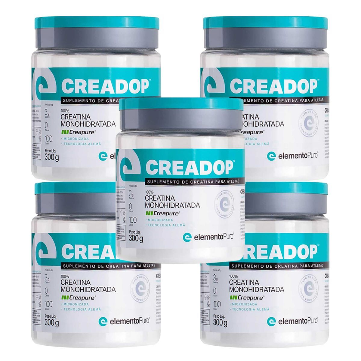 Kit 5X CreaDop Creapure -  300g - ElementoPuro