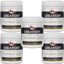 Kit 5X Creafort Creapure Creatina - 300g - Vitafor