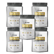 Kit 5X Creatina 100% Pura - 150g Refil Natural -  Inove Nutrition
