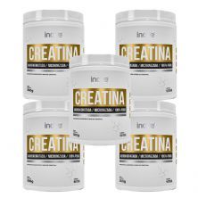 Kit 5X Creatina 100% Pura - 300g Natural -  Inove Nutrition