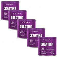 Kit 5X Creatina - 300g - Sanavita