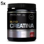 Kit 5X Creatina Blend - 420g Morango - Probiotica