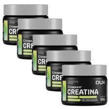 Kit 5X Creatina Creapure - 100g Sabor Natural - Dux Nutrition