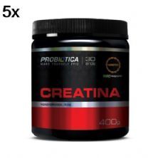 Kit 5X Creatina Creapure  Monohidratada Pura - 400g - Probi�tica