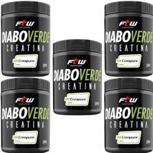 Kit 5X Creatina Diabo Verde Creapure - 200g  - Ftw