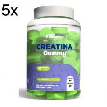 Kit 5X Creatina Gummy - 60 Gomas Uva Verde -  Newnutrition