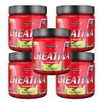 Kit 5X Creatina Hardcore - 350g Lim�o - Integral M�dica