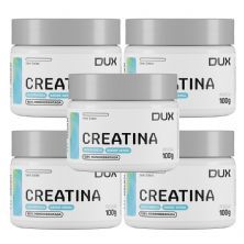 Kit 5X Creatina Monohidratada - 100g Sem Sabor - Dux Nutrition	