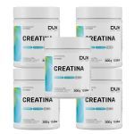 Kit 5X Creatina Monohidratada - 300g Sem Sabor - Dux Nutrition