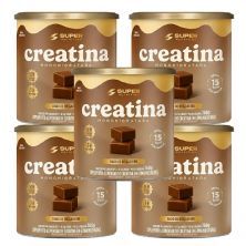 Kit 5X Creatina Monohidratada - 40 Dados 6,5g Brigadeiro - Desinch�