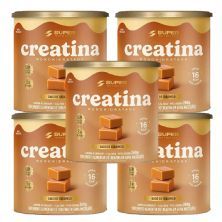 Kit 5X Creatina Monohidratada - 40 Dados 6,5g Caramelo - Desinch�