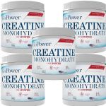 Kit 5X Creatina Monohidratada - 90g Sem Sabor - GoPower