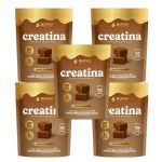 Kit 5X Creatina Monohidratada em Goma - 6 Gomas Caramelo de Brigadeiro - Desinch�