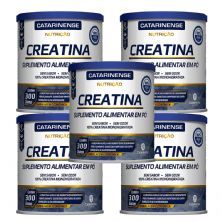 Kit 5X Creatina Nutri��o - 300g Neutro - Catarinense