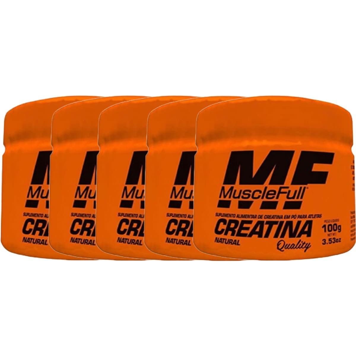 Kit 5X Creatina Quality Price - 100g Natural - MuscleFull