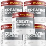 Kit 5X Creatine 100% Pure - 200g (150g + 50g Gr�tis) Natural - Atlhetica Nutrition