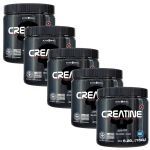 Kit 5X Creatine - 150g Sem Sabor - Black Skull