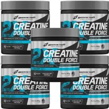 Kit 5X Creatine Double Force - 300g Natural - BodyAction