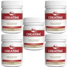 Kit 5X Creatine Monohidratada - 100g - Vitafor