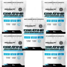 Kit 5X Creatine Monohydrate - 90g Refil Sem Sabor  - Body Nutry