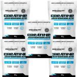 Kit 5X Creatine Monohydrate - 90g Refil Sem Sabor  - Body Nutry