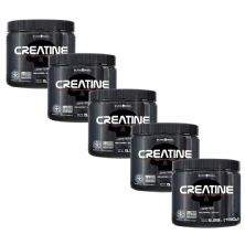 Kit 5X Creatine Pure Monohydrate - 150g - Black Skull