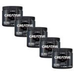 Kit 5X Creatine Pure Monohydrate - 150g - Black Skull