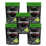 Kit 5X Creatine Turbo - 150g Refil Lim�o - Black Skull