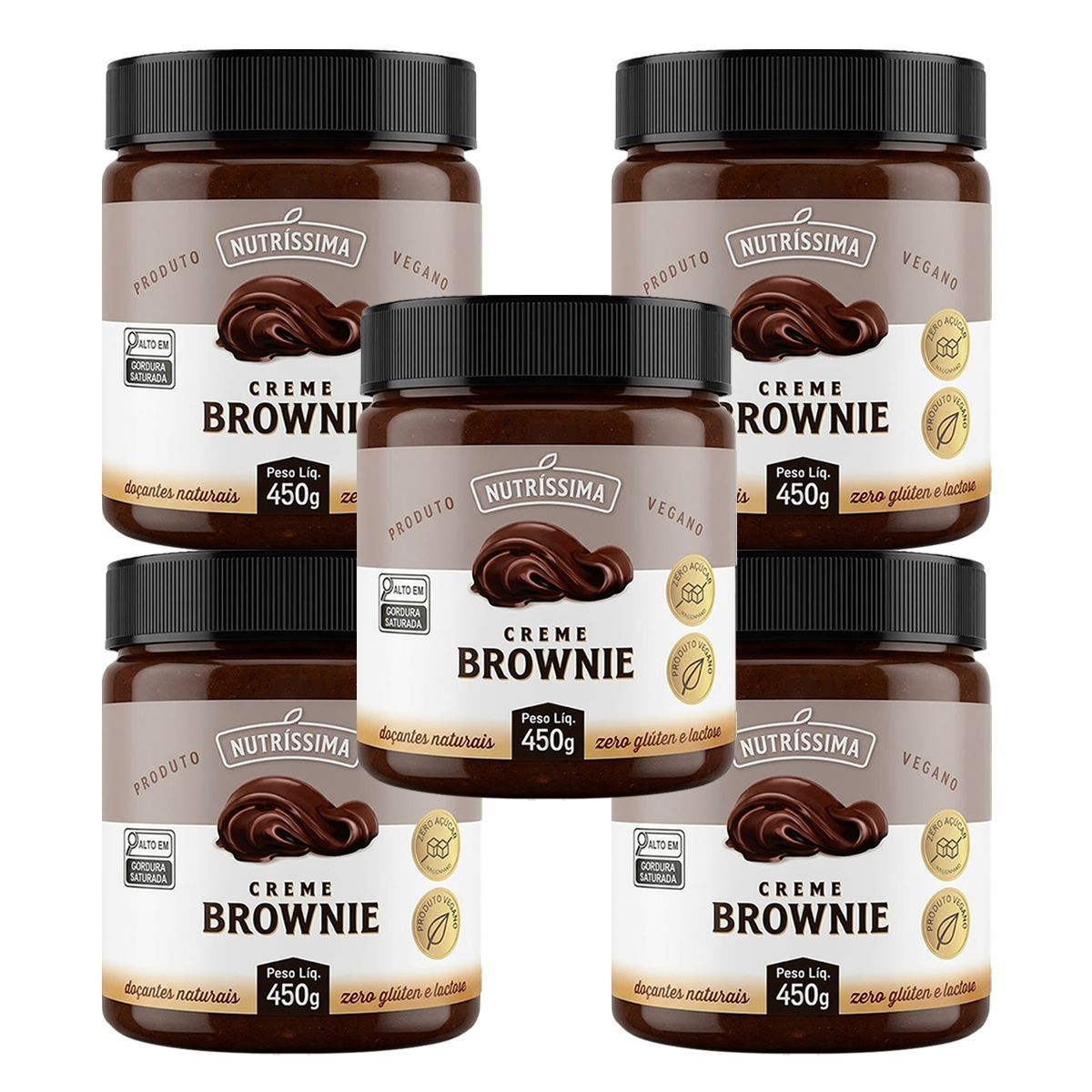 Kit 5X Creme Brownie - 450g - Nutr�ssima