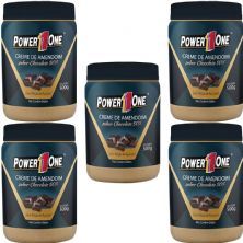 Kit 5X Creme de Amendoim - 500g Chocolate 50% - Power One
