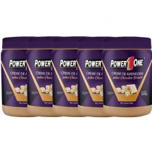Kit 5X Creme de Amendoim - 500g  Chocolate Branco - Power One
