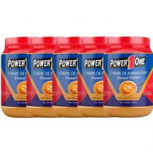 Kit 5X Creme de Amendoim - 500g Peanut Butter - Power One