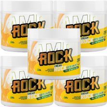 Kit 5X Creme de Amendoim Zero A��car - 500g Leite em P� - Rock Peanut