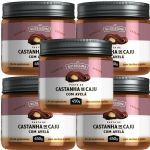 Kit 5X Creme de Castanha de Caju Com Avel� - 450g - Nutrissima