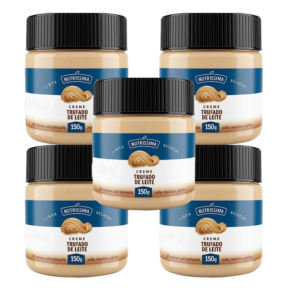 Kit 5X Creme Trufado de Leite - 150g - Nutr�ssima