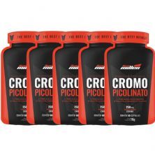 Kit 5X Cromo Picolinato - 60 C�psulas - New Millen