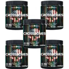 Kit 5X Crossbones - 300g Flame Rusty Apricot - Black Skull