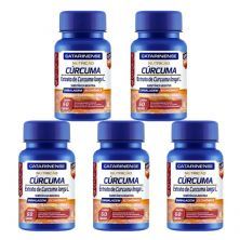 Kit 5X C�rcuma - 60 C�psulas - Catarinense Nutri��o